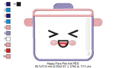 Happy Face Pan - Applique