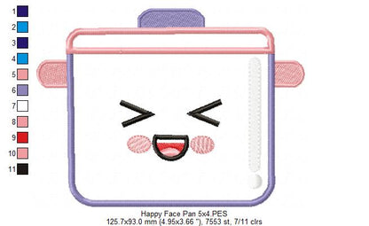Happy Face Pan - Applique