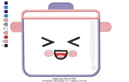 Happy Face Pan - Applique