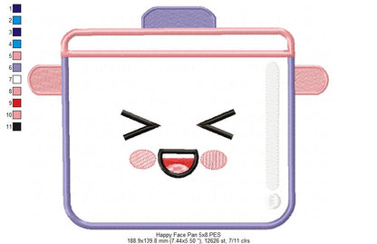 Happy Face Pan - Applique