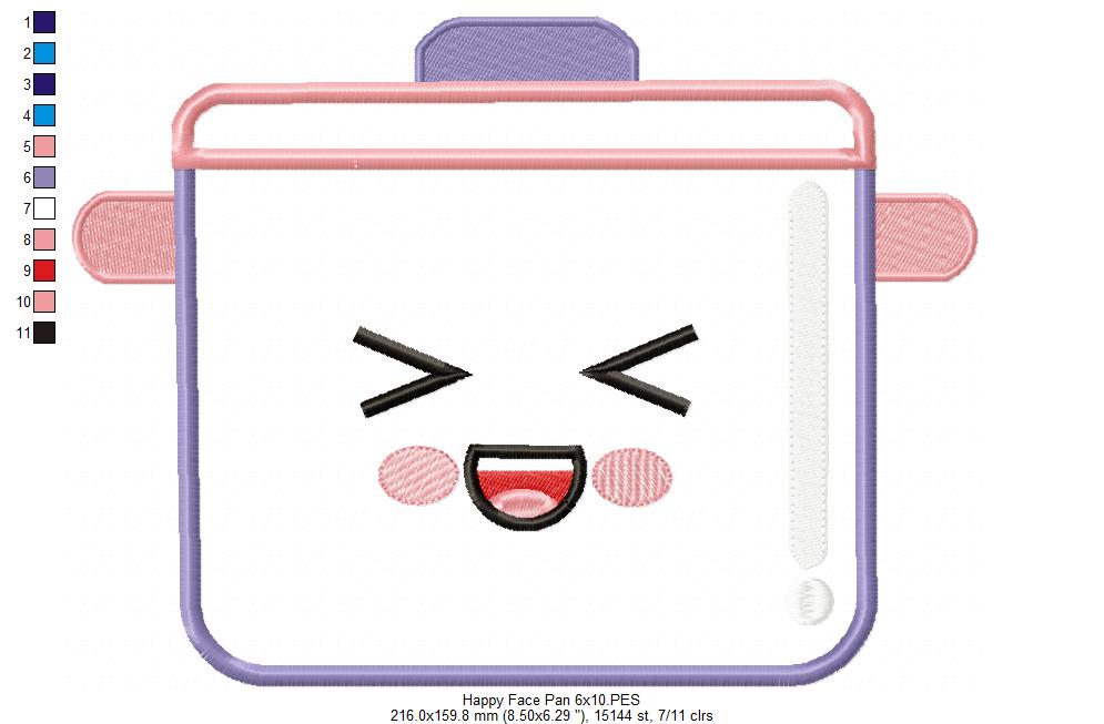 Happy Face Pan - Applique