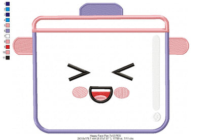 Happy Face Pan - Applique