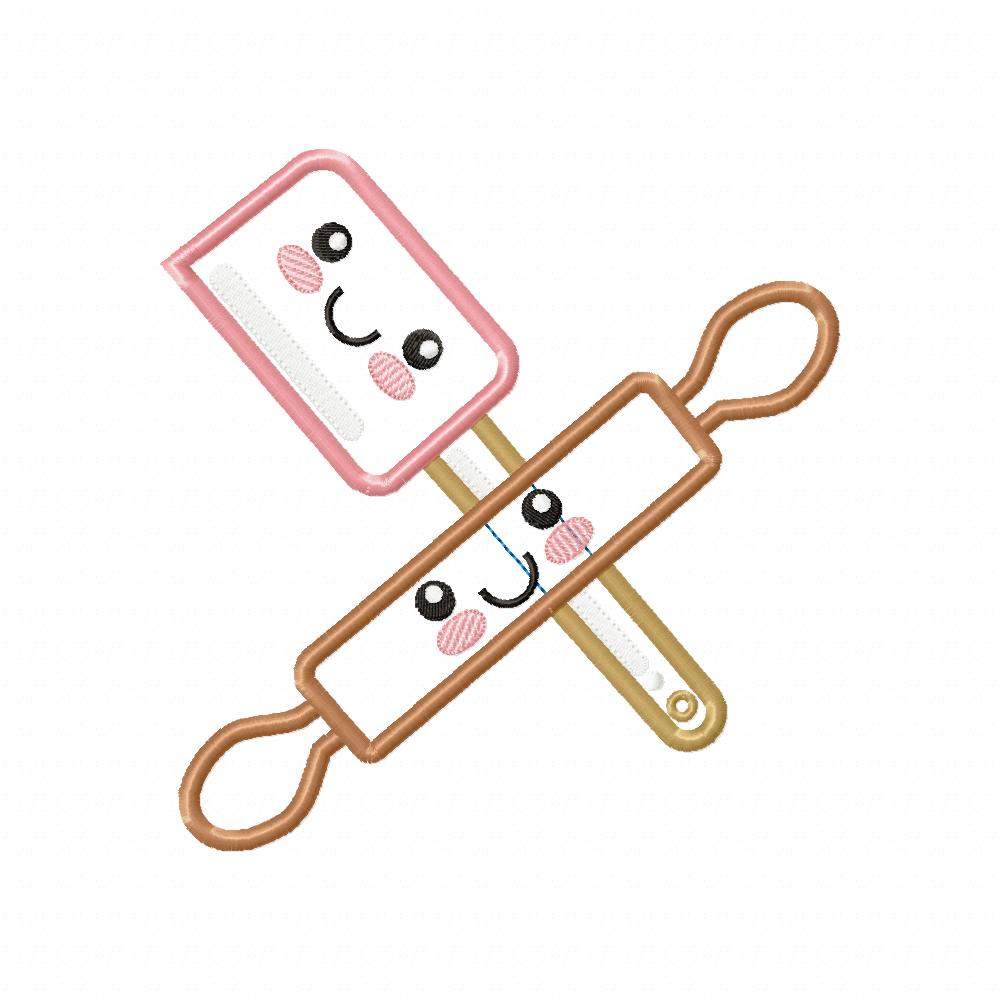 Happy Face Kitchenware Collection - Applique - Set of 8 designs