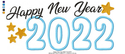 Happy New Year 2022 - Applique
