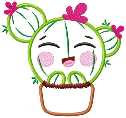 Happy Summer Cactus - Applique