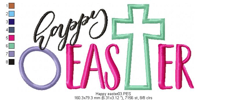 Happy Easter -  Applique