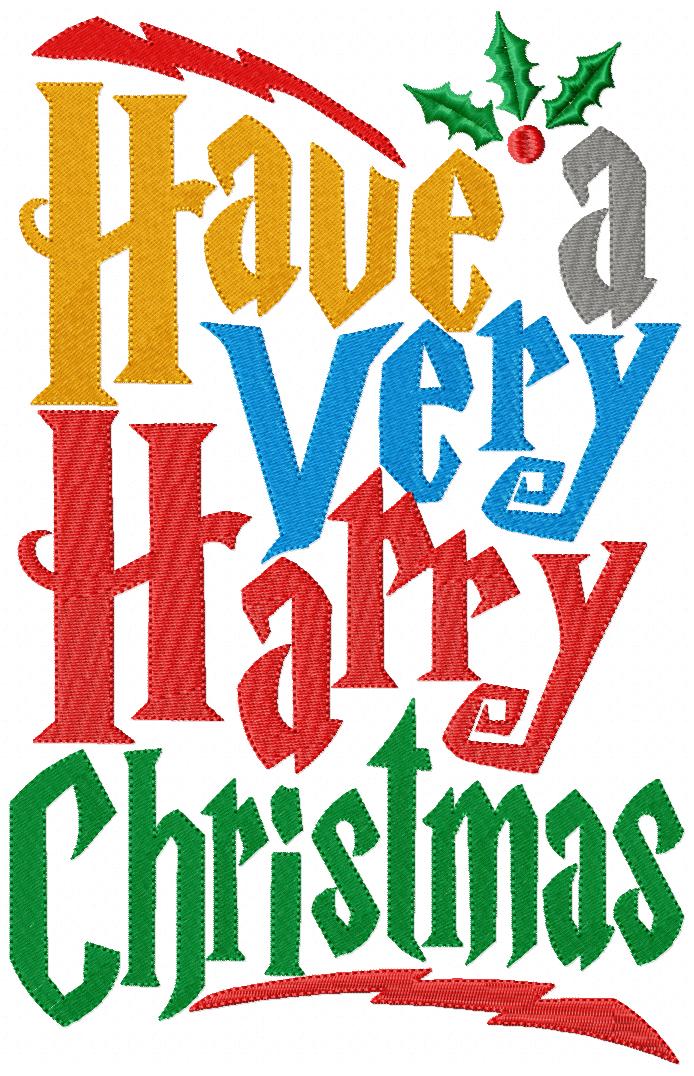 Have a Very Harry Christmas - Fill Stitch