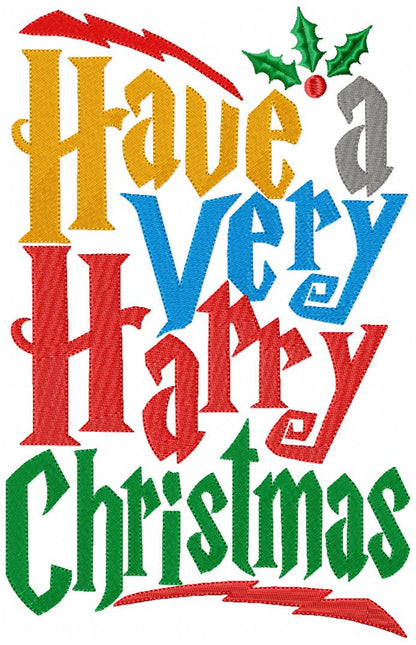 Have a Very Harry Christmas - Fill Stitch
