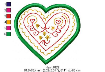 Folk Christmas Ornaments - ITH Project - Machine Embroidery Design