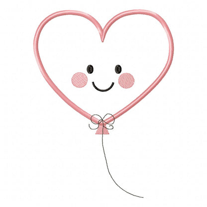 Heart Balloon - Applique