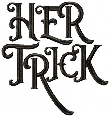 Her Trick and His Treat - Fill Stitch - Set of 2 designs