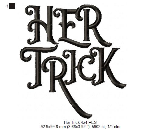 Her Trick and His Treat - Fill Stitch - Set of 2 designs