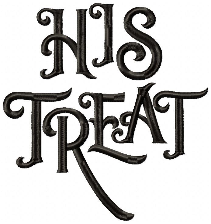 Her Trick and His Treat - Fill Stitch - Set of 2 designs