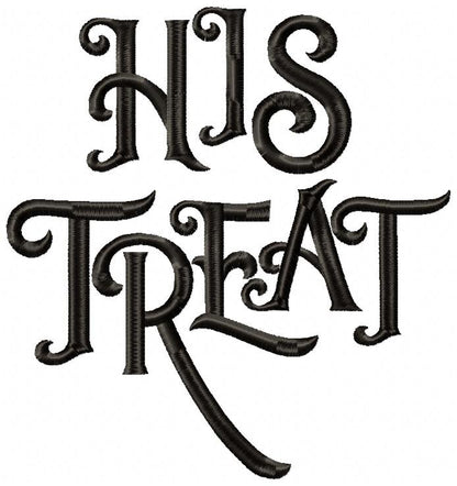 Her Trick and His Treat - Fill Stitch - Set of 2 designs