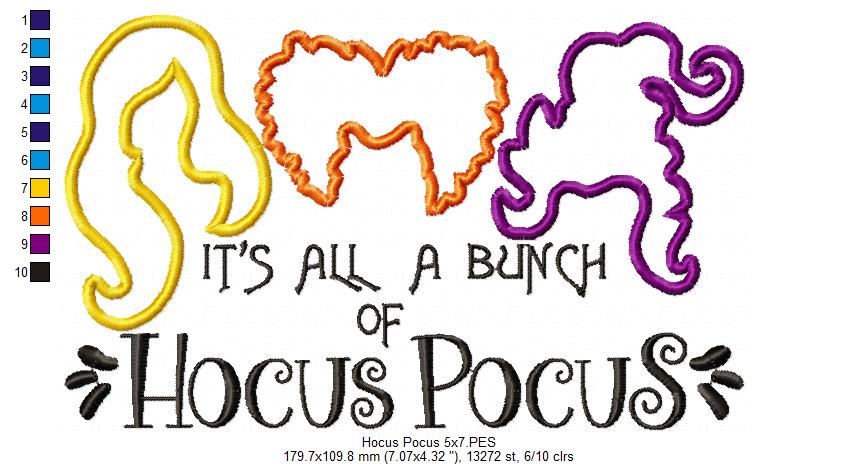 It's All a Bunch of Hocus Pocus - Applique