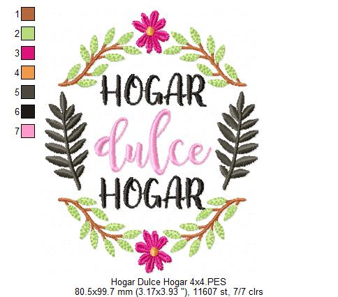 Hogar Dulce Hogar - Fill Stitch