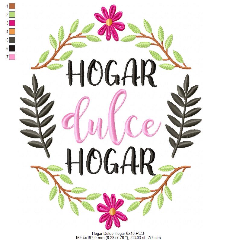 Hogar Dulce Hogar - Fill Stitch