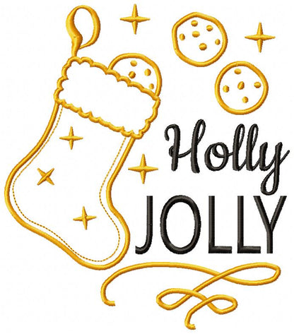 Holly Jolly - Fill Stitch