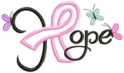 Hope Pink October - Applique