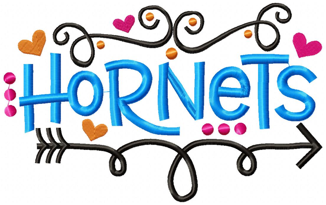 Hornets Fun Arrows - Satin Stitch - Machine Embroidery Design