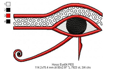 Horus Eye - Fill Stitch - Machine Embroidery Design