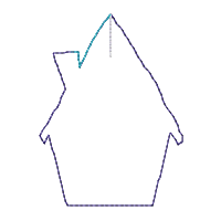 Gingerbread Houses Tree Ornaments - ITH Project - Machine Embroidery Design