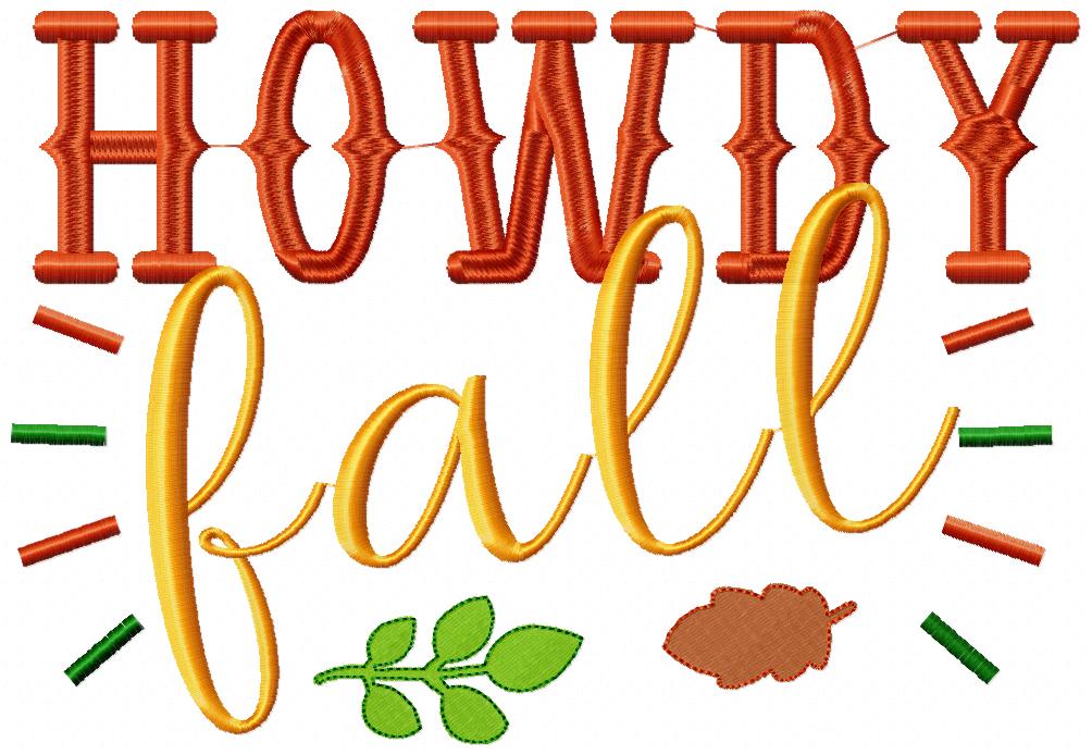 Howdy Fall - Fill Stitch