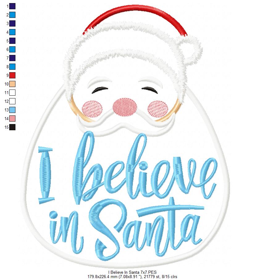 I Believe in Santa - Applique