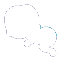 Baby in the Moon Nursery Door Hanger - ITH Project - Machine Embroidery Design