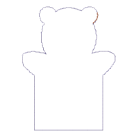 Bear Puppet - ITH Project - Machine Embroidery Design