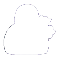 Bee House Vase Ornament - ITH Project - Machine Embroidery Design