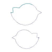 Cute Birds Ornament - ITH Project - Machine Embroidery Design