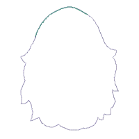 Blue Easter Gnome Ornament - ITH Project - Machine Embroidery Design