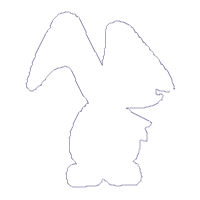 Bunny in the window Door Ornament - ITH Project - Machine Embroidery Design