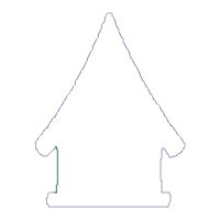 Merry Christmas Candy House Door Ornament - ITH Project - Machine Embroidery Design