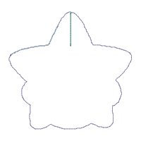 Cute Stars Tree Ornaments Set of 3 Designs - ITH Project - Machine Embroidery Design