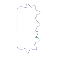 Gnome House Vase Ornament - ITH Project - Machine Embroidery Design