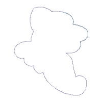 Happy Easter Bunny Ornament - ITH Project - Machine Embroidery Design