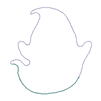 R.I.P Ghosts Vase Ornament - ITH Project - Machine Embroidery Design