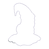 Santa Claus and Tree Vase Ornament - ITH Project - Machine Embroidery Design