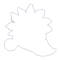 Sunflower Spoon Ornament - ITH Project - Machine Embroidery Design