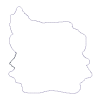 Christmas Tree Reindeer Vase Ornament - ITH Project - Machine Embroidery Design