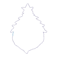 Christmas Tree Santa Vase Ornament - ITH Project - Machine Embroidery Design