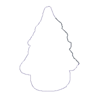 Christmas Tree Snowman Vase Ornament - ITH Project - Machine Embroidery Design