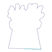 Scarecrow Vase Ornaments Set of 2 designs - ITH Project - Machine Embroidery Design