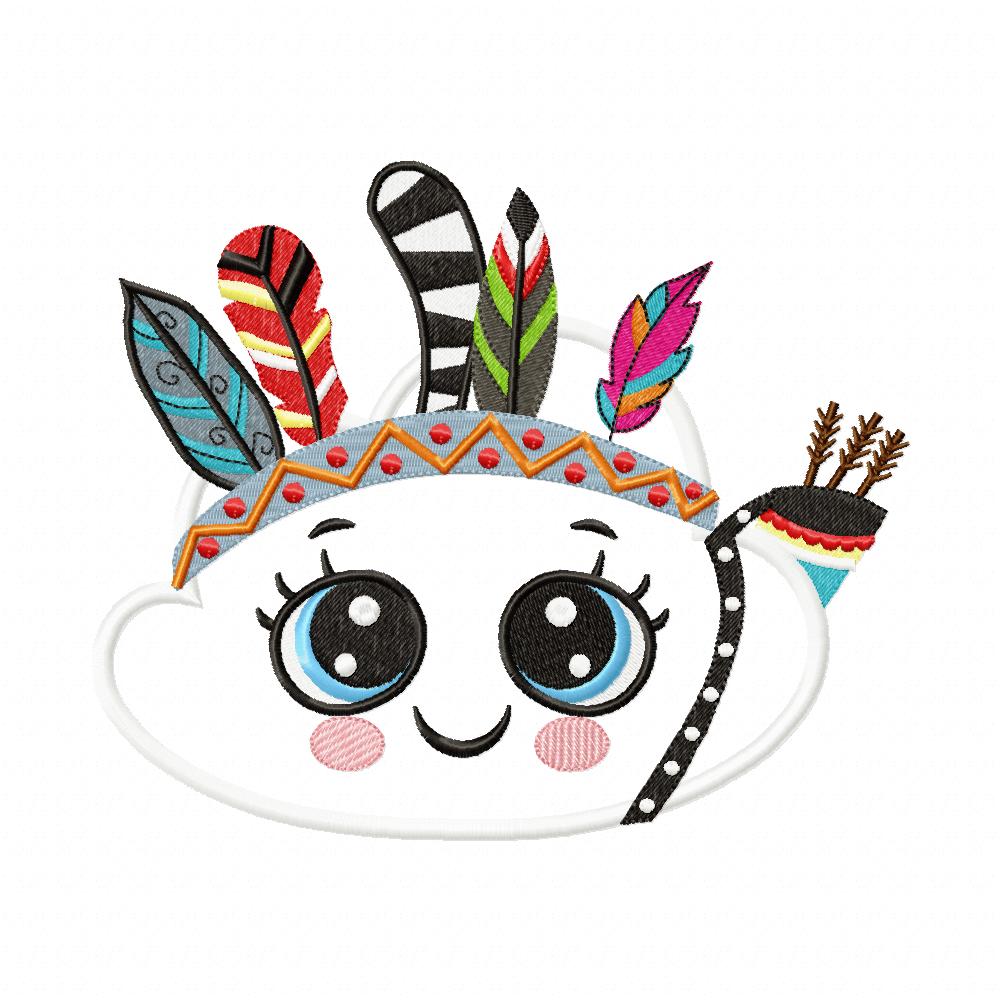 Indian Boho Cloud - Applique
