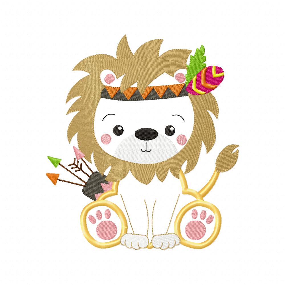 Indian Animals Boho - Applique - Set of 12 designs