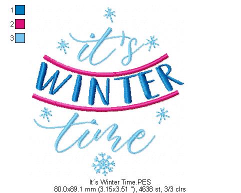 Winter Sayings Pack - Fill Stitch - Machine Embroidery Design