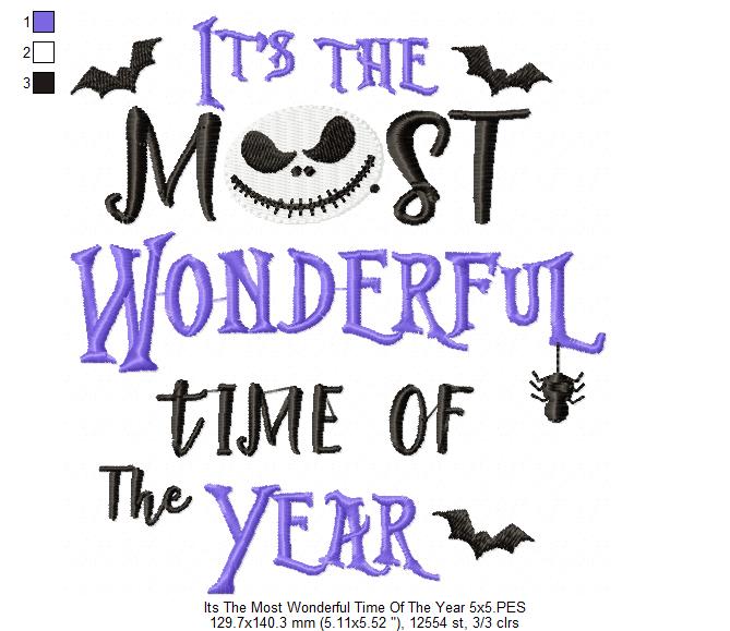 It's The Most Wonderful Time Of The Year - Fill Stitch