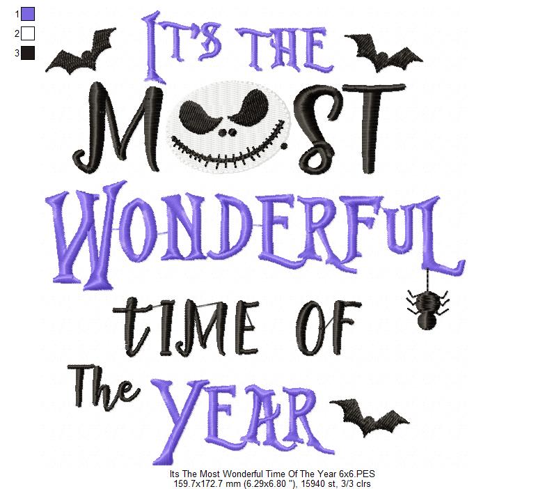 It's The Most Wonderful Time Of The Year - Fill Stitch